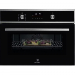 Kompaktne ahi-mikrolaineahi, Electrolux, H 45 cm, must/rv-teras