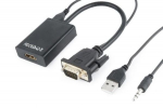 I/O ADAPTER VGA- HDMI/A-VGA-HDMI-01 GEMBIRD