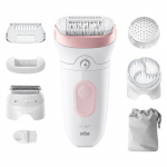 Braun | Epilator | Silk-&eacute;pil Series 7 7-060 | Operating time (max) 40 min | Number of power levels 1 | Wet & Dry | White/Pink
