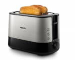 Philips Viva Collection Toaster HD2635/90, plastikust, pikk pesa, pulli soojendaja, valge