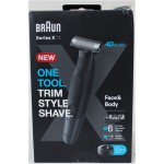 SALE OUT. Braun XT5300 Series XT5 Face&Body Hair trimmer, Black/Silver | Braun Face and Body Hair trimmer | XT5300 Series XT5 | Cordless | Wet & Dry | Number of length steps 6 | Black/Silver | DAMAGED PACKAGING | Warranty 24 month(s)