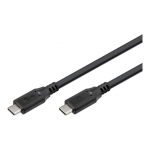 Goobay USB-C&trade; Cable, USB 3.2, 60 W, 5 Gbit/s, Power Delivery, 1.5 m, Black | Goobay