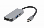 I/O ADAPTER USB-C HDMI/USB3/3IN1 A-CM-COMBO3-02 GEMBIRD