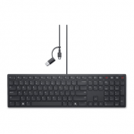 Dell | Collaboration Keyboard | KB525C | Keyboard | Wired | Ukrainian (QWERTY) | Black | USB-C