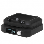 Adler Waffle Maker with LED Display | AD 3087 | 2200 W | Number of pastry 2 | Belgium | Black