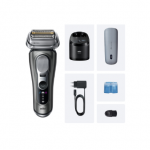 Braun 9675cc Series 9 PRO+ Clean&Charge Shaver, Grey | Braun