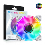 Gamemax Case Fan | DUAL RING INFINITY WH | White