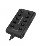 Logilink UA0125 USB Hub 10-Port USB2.0 with power adapter 3.5A, | Logilink