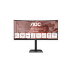 AOC CU34E4CV | 34 " | VA | 21:9 | 120 Hz | 4 ms | 3440 x 1440 pixels | HDMI ports quantity 2 | Black