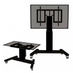 Neomounts Floor stand | PLASMA-M2500TBLACK TV trolley | Adjustable Height, Tilt | 42-100 " | Maximum weight (capacity) 150 kg | Black