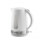 Gorenje | Kettle | K17WE | Electric | 2200 W | 1.7 L | Plastic + metal | 360&deg; rotational base | White