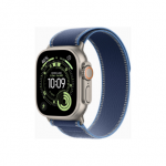 Apple Watch Ultra 3&nbsp;GPS + Cellular&nbsp;49mm&nbsp;Natural Titanium Case with Blue/Bright Blue Trail Loop - M/L | Apple