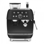 Espresso kohvimasin kohviveskiga Smeg, 50`ndate stiil, matt must