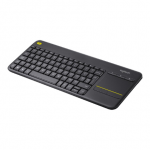 Logitech | K400 Plus | Klaviatuur koos puuteplaadiga | Juhtmevaba | NL | Must | USB-port | 380 g