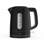 Adler Kettle | AD 1380b | Electric | 2200 W | 1 L | Polypropylene | 360&deg; rotational base | Black