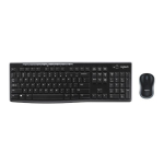 Logitechi klaviatuur MK270 must US/Int Layout