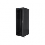 Lanberg | Rack cabinet 19" free-standing 37U/600x800 (flat pack) with glass door, LCD | FF01-6837-12BL | Black