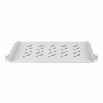 Lanberg 19" fixed shelf 1U/483x315mm, max load capacity up to 25kg | AK-1008-S | Grey