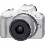 Canon | EOS R50 WH + RF-S 18-45mm F4.5-6.3 IS STM (SIP) | Megapixel 24.2 MP | Image stabilizer | ISO sensitivity (max) 32000 | Display diagonal 2.95 " | Wi-Fi | Video recording | Automatic, manual | CMOS | White