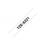 Brother | TZe-S221 Tugev kleeplint | Must-valge | TZe | 8 m | 9 cm
