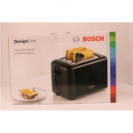 SALE OUT. | Bosch DesignLine Toaster | TAT3P423 | Power 970 W | Number of slots 2 | Housing material Stainless steel | Black | DAMAGED PACKAGING