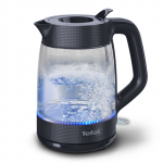 TEFAL Kettle | KO2G08E0 | 2000 W | Electric | 1.7 L | Heat-resistant glass | 360&deg; rotational base | Black/Transparent