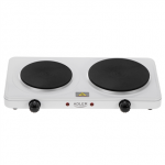 Adler Hot Plate | AD 6520 | Number of burners/cooking zones 2 | White | Electric