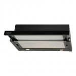 CATA | Hood | TF 2003 600 GBK | Telescopic | Energy efficiency class C | Width 60 cm | 390 m&sup3;/h | Mechanical control | LED | Black Glass