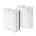 Wireless Router | ASUS | ZenWiFi BT10 (2pk) | Product type Mesh system | Qtty 2 pc(s) | Wi-Fi band Tri-band (2.4 GHz / 5 GHz / 6 GHz) | Wi-Fi 7 (802.11be) | Ethernet WAN Yes | 3xEthernet LAN (RJ-45) ports | WLAN speed 11529 Mbit/s | Internal memory 2 ...