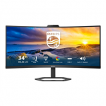 Philips | Monitor with Windows Hello Webcam | 34E1C5600HE/00 | 34 " | VA | 21:9 | 100 Hz | 4 ms | 3440 x 1440 pixels | 300 cd/m&sup2; | HDMI ports quantity 1 | Black | Warranty 36 month(s)