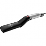 GA.MA GIB4005 Barber Style Beard straightener, Black/Silver