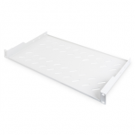 Digitus | Fixed Shelf for Racks | DN-97609 | White | The shelves for fixed mounting can be installed easy on the two front 483 mm (19&ldquo;) profile rails of your 483 mm (19&ldquo;) network- or server cabinet. Due to their stable, perforated steel sheet with a high