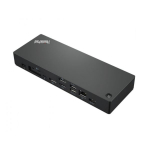 Lenovo Thunderbolt 4 Dock Workstation Dock (Max displays: 4/Max resolution: 8K/30Hz and 4K/60Hz/Supports: 1x8K/30HZ and 4x4K/60Hz/1xEthernet LAN (RJ-45)/2xDP 1.4/1xHDMI 2.1/4xUSB 3.1 (1 always-on)/1xThunderbolt 4 downstream/2xUSB-C/1x3.5mm combo jack ...