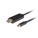 Lanberg USB-C ja HDMI kaabel, 0,5 m 4K/60Hz, must | Lanberg | USB-C ja HDMI kaabel | Must | 0,5 m