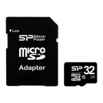 Silicon Power | 32 GB | MicroSDHC | Flash memory class 10 | SD adapter