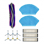Midea Spare Parts Kit: Side Brush&times;6pcs, Main Brush&times;1pc, HEPA Filter&times;3pcs, Mopping Cloth&times;2pcs for M7 | Midea