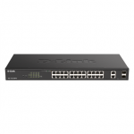 D-Link | DGS-1100 Series Gigabit Smart Managed Switches | DGS-1100-26MPV2 | Managed L2 | Desktop/Rackmountable | 10/100 Mbps (RJ-45) ports quantity | 1 Gbps (RJ-45) ports quantity | SFP ports quantity | PoE ports quantity | PoE+ ports quantity | Powe ...
