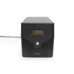 Digitus | Line-Interactive UPS | Line-Interactive UPS DN-170074, 1000VA, 600W, 2x 12V/7Ah battery, 4x CEE 7/7 outlet, 2x RJ45, 1x USB 2.0 type B, 1x RS232, LCD, Simulated Sine Wave, 338x150x162mm, 7.8kg | 1000 VA | 600 W