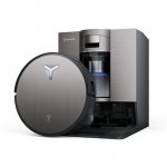 Ecovacs Robot Vacuum Cleaner with New Bagless All-in-One OmniCyclone Station | DEEBOT X11 OMNICYCLONE EU | Wet&Dry | 6400 mAh | 19500 Pa | Black
