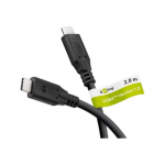 Goobay USB-C&trade; Cable, USB4&trade;, 100 W, 20 Gbit/s, Power Delivery, 2 m, Black | Goobay