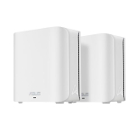 Wireless Router | ASUS | ZenWiFi BD4 (2-pack EU+UK) | Product type Mesh system | Qtty 2 pc(s) | Wi-Fi band Dual-band (2.4 GHz / 5 GHz) | Wi-Fi 7 (802.11be) | Ethernet WAN Yes | 2xEthernet LAN (RJ-45) ports | WLAN speed 2882 Mbit/s | Internal memory 5 ...