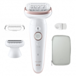 Braun Epilator | SES9-030 Silk &eacute;pil 9 | Operating time (max) 50 min | Number of power levels 2 | Wet & Dry | White/Rose