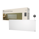Mill Glass Smart WiFi Panel Heater Gen. 4 | GL1300WIFI4 | Panel Heater | 1300 W | Suitable for rooms up to 15-19 m&sup2; | White