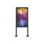 EDBAK POK91 Stand for 49" outdoor, Black | EDBAK