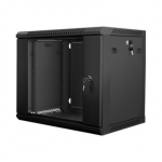 Lanberg | Rack cabinet 19" wall-mount 9U/600x450 (flat pack) | WF01-6409-10B | Black