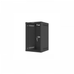 Lanberg | Rack cabinet 10" wall-mount 9U/280x310 (flat pack) with glass door | WF10-2309-10B | Black