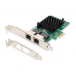 Digitus | Gigabit Ethernet PCI Express kaart, 2-portiline 32-bitine, madala profiiliga klamber, Intel kiibistik komplekt | DN-10132