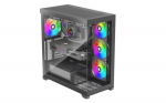 CASE MIDITOWER ATX W/O PSU/XILENT GLEAM BLACK XILENCE