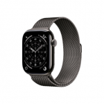 Apple Watch Series 11&nbsp;GPS + Cellular 46mm&nbsp;Slate Titanium Case with Slate Milanese Loop - M/L | Apple