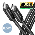 AXAGON NewGEN+ USB-C to USB-C 4 Gen 3&times;2/240 W cable, 0.5 m | BUCM4X-CM05AB